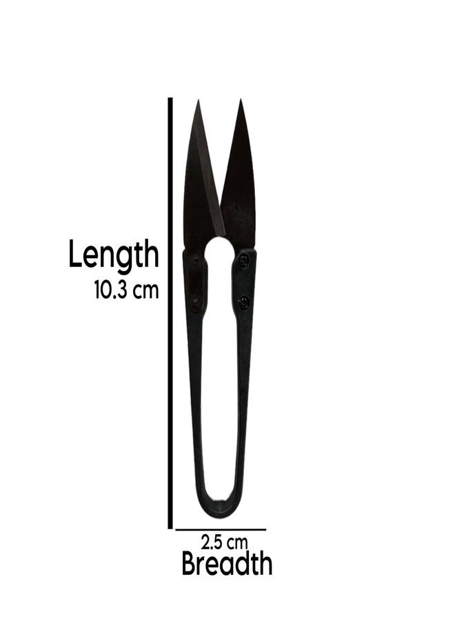 Zenith Metal Embroidery Sewing Snips Thread Cutter Scissors (Black) - Set of 2 - Image 3
